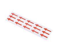 PATIKIL 2x0.8" Long Flèche Autocollants, 10Ensemble/ 150Pièces PET Inspection Indicateur Ruban Autoadhésif Signe Étiquette pour Industriel Travail, Rouge