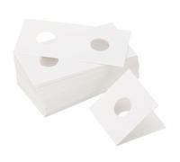PATIKIL 2x2 Jetons, 400 Pack 17.5mm Porte-Monnaie en Carton Porte-Monnaie en Papier, Blanc