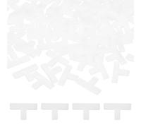 PATIKIL 3/16" (5mm) Écarteurs De Carrelage En Forme De T, 500Pcs Adaptés Pour 5 mm Écarteurs Hexagonaux En Plastique Pour Sol Et Mur, Outils De Nivellement Et Pose Pour Carrelage, Blanc