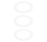 PATIKIL 3.19" ID 4.53" OD Gaffe Anneaux pour Encastré Clair, 3 Paquet Brillant Blanc Gaffe Garniture Anneau Éclairage Luminaire pour Plafond Mur Encastré Cannete Luminaires