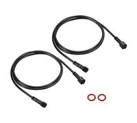 PATIKIL 3.28Ft 3 Broche Extension Câble Fil, 2Pcs 22 AWG Imperméable IP67 Connecteur avec Mâle et Femelle aux Deux Extrémités pour LED Bandes, Noir