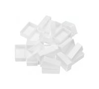 PATIKIL 3.2ml Godets D'Aquarelle, Lot de 24 Godets Vides en Plastique Pour Peinture à L'Aquarelle, Huiles et Acryliques, Boîte de Voyage, Palettes, Blanche
