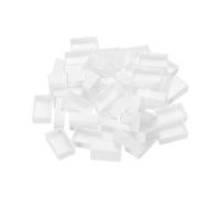 PATIKIL 3.2ml Godets D'Aquarelle, Lot de 48 Godets Vides en Plastique Pour Peinture à L'Aquarelle, Huiles et Acryliques, Boîte de Voyage, Palettes, Blanche