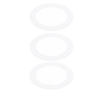 PATIKIL 3.31" ID 4.33" OD Gaffe Anneaux pour Encastré Clair, 3 Paquet Brillant Blanc Gaffe Garniture Anneau Éclairage Luminaire pour Plafond Mur Encastré Cannete Luminaires