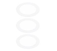 PATIKIL 3.39" ID 4.72" OD Gaffe Anneaux pour Encastré Clair, 3 Paquet Brillant Blanc Gaffe Garniture Anneau Éclairage Luminaire pour Plafond Mur Encastré Cannete Luminaires