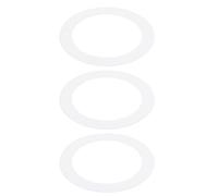 PATIKIL 3.58" ID 4.92" OD Gaffe Anneaux pour Encastré Clair, 3 Paquet Brillant Blanc Gaffe Garniture Anneau Éclairage Luminaire pour Plafond Mur Encastré Cannete Luminaires