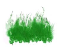 PATIKIL 3-6 pouce Selle Hackle Coq Plume, 50 pcs Vrac Naturel Plumes Moelleux Artisanat Plumes pour Rêves Attrape Boucles Oreilles Pendentif, Herbe Vert