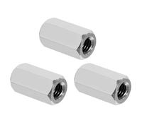 PATIKIL 3/8"-16 UNC Ecrou Hexagonal en Acier Inoxydable 304, 3Pcs 35mm Longueur Écrous de Raccordement Hexagonaux Tige Entièrement Filetée, Fixations de Connecteur à Goujons, Argenté