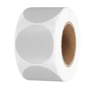 PATIKIL 3.8cm Étiquettes Autocollantes Thermiques Rondes, 500Pcs Étiquettes Autocollantes Thermiques Directes Circle, Autocollants pour Imprimante Thermique Auto-Adhésifs, Gris