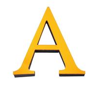 PATIKIL 3.94 Pouces Lettre A En Acrylique 3D Alphabet Miroir Autocollant Murale ornementation Maison Lettre Signe Art Décalcomanie Pour Décoration Maison DIY Or Profond