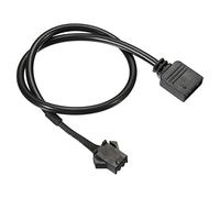 PATIKIL 3 Broche 5V 30cm Câble Alimentation Adaptateur Plastique Métal Noir | Long Ordinateur Carte Mère Interface à SM3P Fermelle Extension, pour RGB Ventilateurs LED Bandes
