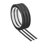 PATIKIL 3 Pack Ruban Pour Tableau Blanc, 7mm 1/4" Largeur Ruban Artistique Ruban Fin Pour Graphique Grille Dessin Marquage Electrique, Noir