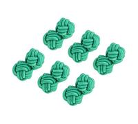 PATIKIL 3 Paires De Boutons De Manchette En Nœud De Soie, Boutons De Manchette En Tissu Élastique, Accessoires De Robe En Nœud Tordu Pour Hommes, Femmes, Entreprise, Cadeau, Mariage, Vert