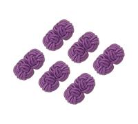 PATIKIL 3 Paires De Boutons De Manchette En Soie, Boutons De Manchette En Tissu Élastique, Accessoires De Robe À Nœud Tordu Pour Hommes, Femmes, Business, Cadeau, Mariage, Violet
