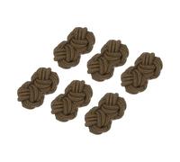 PATIKIL 3 Paires De Boutons De Manchette En Soie Noués, Boutons De Manchette En Tissu Élastique, Accessoires De Robe À Nœud Tordu Pour Hommes, Femmes, Business, Cadeau, Mariage, Marron