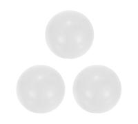 PATIKIL 3 Pcs Bouton De Manette Arcade, 35mm M6 Tige Ronde À Billes Filetées Bouton De Remplacement Pour Manettes De Console/Joystick, Blanc