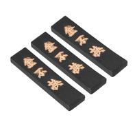 PATIKIL 3 pièces 6.6x1.7x0.6cm Bâton d'encre de calligraphie chinoise Noir | Bâton d'encre rectangulaire à fumée d'huile pour pratique calligraphie traditionnelle Peinture Fournitures dessin