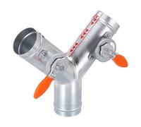 PATIKIL 3 Pouces 3 Voies Diviseur, Y En Métal Manuel Volume Régulateur Pour Vents Ventilateurs Extracteurs Conduits De Poêle Hottes Systèmes HVAC Ventilation