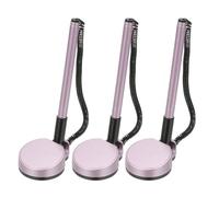 PATIKIL 3 Stylos sécurisés avec chaîne adhésive et support stylo sécurité, Stylos comptoir réception Recharges stylo à encre noire pour bureau Fournitures bureau à domicile, Violet
