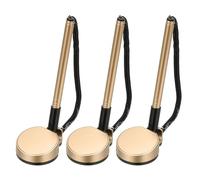 PATIKIL 3 Stylos sécurisés avec chaîne adhésive et support stylo sécurité, Stylos comptoir réception Recharges stylo bureau encre noire pour fournitures bureau à domicile, Ton or