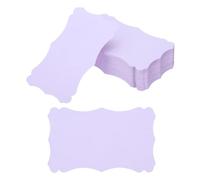 PATIKIL 3"x5" Cartes de Visite en Papiers Vierges, 120 Paquets Petites Cartes Flash d'Index Mots Carte de Message Mini Étiquettes en Papier Dentelle pour Cadeau DIY, Violet Clair