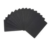 PATIKIL 30 Cartes De Visite Métalliques En Aluminium Anodisé 0.8mm D'Épaisseur Format 3.4x2.1 Pouces Pour Gravure Laser Personnalisée DIY, Noir