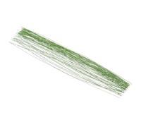 PATIKIL 30 Jauge 14" Floral Tige Fil, 100 pcs Papier Emballé Fer Artificiel Fleur Tige Accessoires pour DIY Bouquet Tige et Artisanat Décoration, Lumière Vert