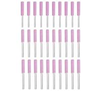 PATIKIL 30 Pcs Affûteur De Chaîne De Tronçonneuse Diamant 3 Tailles Pierre À Aiguiser Haute Dureté Kit De Polissage Outil De Meulage Lime, Rose (5/32", 3/16", 7/32")