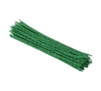PATIKIL 30cm/11.8" Cure-pipes Chenille, 100Pcs Bâtonnets Flous à Paillettes pour l'Artisanat DIY et la Décoration Créative, Vert