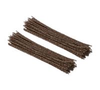 PATIKIL 30cm/11.8" Cure-pipes Chenille, 200Pcs Bâtonnets Flous en Chenille avec Paillettes pour l'Artisanat DIY et la Décoration Créative, Marron