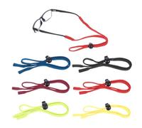 PATIKIL 30cm Cordon de Lunettes pour Hommes et Femmes, 1 Ensemble de Sangle de Lunette Réglable pour Retenir les Lunettes de Soleil Autour Du Cou pour les Activités, 6 Couleurs