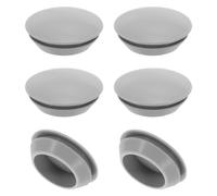 PATIKIL 30mm Diamètre Silicone Rond Snap, 6 Pièces en Type Verrouillage Mobilier Trou Bouchon Bouton Protecteur Couvercle Tête Convient pour Trou de 30mm, Gris