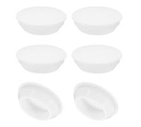 PATIKIL 30mm Diamètre Silicone Rond Snap, 6 Pièces en Type Verrouillage Mobilier Trou Bouchon Bouton Protecteur Couvercle Tête Convient pour Trou de 2,5-30mm, Blanc