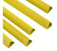 PATIKIL 30Pcs Barres De Reliure, 20x25mm Barres De Reliure Glissiere Capacite 220 Feuilles Format A4 Couverture De Rapport Presentation Reliure Pour Etude Bureau, Jaune