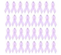 PATIKIL 30Pcs Épingles Ruban Satin Polyester Lavande, Ruban de Sensibilisation Satin avec Épingles de Sécurité