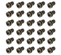 PATIKIL 30Pcs Vis pour Pales de Ventilateur de Plafond, 1/4"-20 x 3/8 de Rechange en Acier au Carbone à Tête Cruciforme Phillips pour Moteur, Cuivre