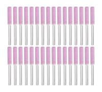 PATIKIL 32 Pcs Affûteur De Chaîne De Tronçonneuse Diamant 3/16 Pouce Pierre À Aiguiser Haute Dureté Kit De Polissage Outil De Meulage Pour Tronçonneuse Pierre Bijoux Bois, Rose (4.8mm)