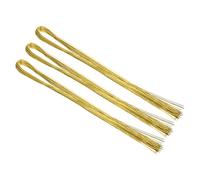 PATIKIL 32 Pouce 22 Gauge Floral Tige Fil 3 Paquets/120Pcs Bouquet Tige Papier Enveloppé pour Bricolage Artisanat Fleur Arrangements Doré