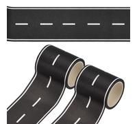 PATIKIL 33ft Ruban Adhésif Piste Voiture Route Train Pour DIY Artisanat Art Journal Scrapbook Planner Style 11, Noir