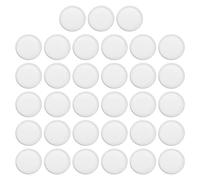 PATIKIL 35mm Plastique Livre Reliure Disques, 33 Paquet Discbound Extension Disques Rond Classeur Anneaux pour DIY Cahier Planificateur, Blanc