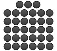 PATIKIL 35mm Plastique Livre Reliure Disques, 33 Paquet Discbound Extension Disques Rond Classeur Anneaux pour DIY Cahier Planificateur, Noir