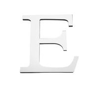 PATIKIL 3D Acrylique Alphabet Miroir Autocollants Mural Lettre E Argent