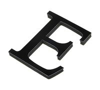 PATIKIL 3D Acrylique Alphabet Miroir Paroi Autocollants Lettre E Autoadhésif Maison Décoration Lettre Signe Art Autocollant Décalcomanie pour Bricolage Maison Décoration Noir