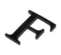 PATIKIL 3D Acrylique Alphabet Miroir Paroi Autocollants Lettre F Autoadhésif Maison Décoration Lettre Signe Art Autocollant Décalcomanie pour Bricolage Maison Décoration Noir