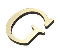 PATIKIL 3D Acrylique Alphabet Miroir Paroi Autocollants Lettre G Autoadhésif Maison Décoration Lettre Signe Art Autocollant Décalcomanie pour Bricolage Maison Décoration Clair Doré