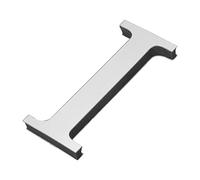 PATIKIL 3D Acrylique Alphabet Miroir Paroi Autocollants Lettre I Autoadhésif Maison Décoration Lettre Signe Art Autocollant Décalcomanie pour Bricolage Maison Décoration Argenté