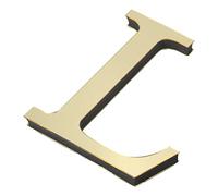 PATIKIL 3D Acrylique Alphabet Miroir Paroi Autocollants Lettre L Autoadhésif Maison Décoration Lettre Signe Art Autocollant Décalcomanie pour Bricolage Maison Décoration Clair Doré