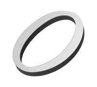 PATIKIL 3D Acrylique Alphabet Miroir Paroi Autocollants Lettre O Autoadhésif Maison Décoration Lettre Signe Art Autocollant Décalcomanie pour Bricolage Maison Décoration Argenté