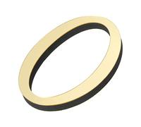 PATIKIL 3D Acrylique Alphabet Miroir Paroi Autocollants Lettre O Autoadhésif Maison Décoration Lettre Signe Art Autocollant Décalcomanie pour Bricolage Maison Décoration Clair Doré