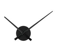 PATIKIL 3D Horloge Aiguilles, 1 Ensemble DIY Grand Mur Horloge Mouvement 6mm Axe Longueur pour 19mm Horloge Cadran Épaisseur Noir